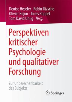 Couverture de l’ouvrage Perspektiven kritischer Psychologie und qualitativer Forschung