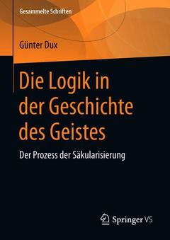 Couverture de l’ouvrage Die Logik in der Geschichte des Geistes
