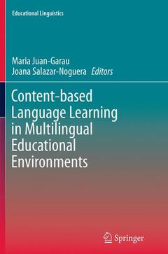 Couverture de l’ouvrage Content-based Language Learning in Multilingual Educational Environments