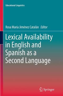 Couverture de l’ouvrage Lexical Availability in English and Spanish as a Second Language