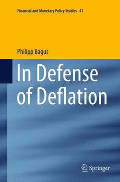 Couverture de l’ouvrage In Defense of Deflation