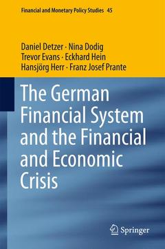 Couverture de l’ouvrage The German Financial System and the Financial and Economic Crisis