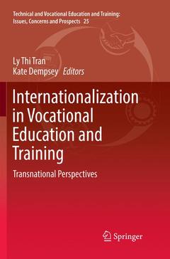 Couverture de l’ouvrage Internationalization in Vocational Education and Training
