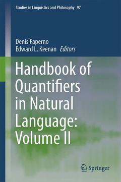 Cover of the book Handbook of Quantifiers in Natural Language: Volume II