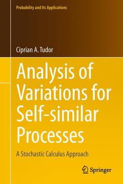 Couverture de l’ouvrage Analysis of Variations for Self-similar Processes