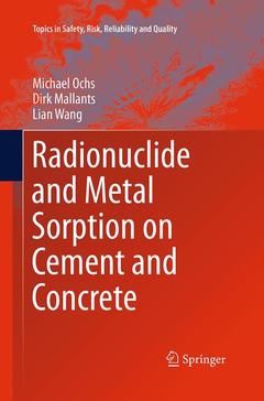 Couverture de l’ouvrage Radionuclide and Metal Sorption on Cement and Concrete
