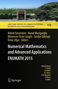 Couverture de l’ouvrage Numerical Mathematics and Advanced Applications ENUMATH 2015