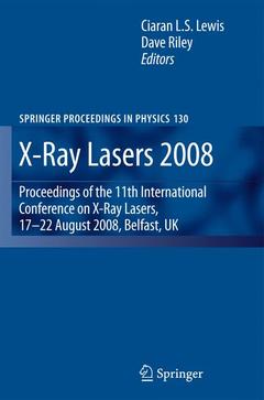 Cover of the book X-Ray Lasers 2008