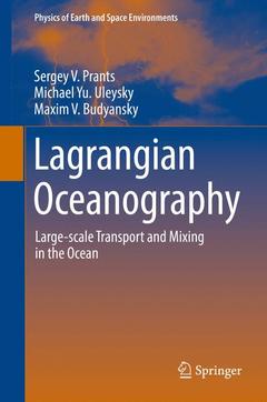 Couverture de l’ouvrage Lagrangian Oceanography