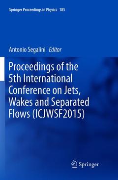 Couverture de l’ouvrage Proceedings of the 5th International Conference on Jets, Wakes and Separated Flows (ICJWSF2015)