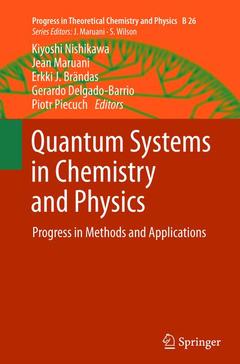 Couverture de l’ouvrage Quantum Systems in Chemistry and Physics