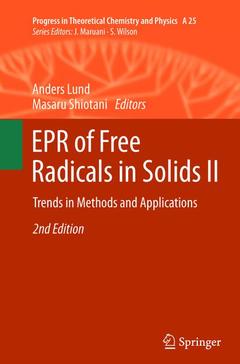 Couverture de l’ouvrage EPR of Free Radicals in Solids II