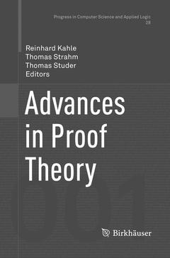 Couverture de l’ouvrage Advances in Proof Theory