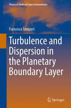 Couverture de l’ouvrage Turbulence and Dispersion in the Planetary Boundary Layer