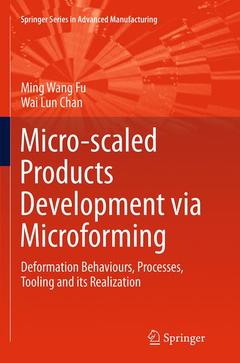 Couverture de l’ouvrage Micro-scaled Products Development via Microforming