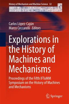 Couverture de l’ouvrage Explorations in the History of Machines and Mechanisms