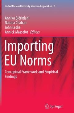 Couverture de l’ouvrage Importing EU Norms