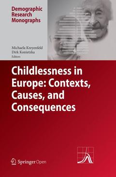Couverture de l’ouvrage Childlessness in Europe: Contexts, Causes, and Consequences