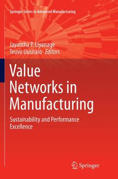 Couverture de l’ouvrage Value Networks in Manufacturing