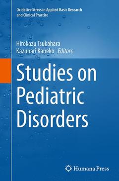 Couverture de l’ouvrage Studies on Pediatric Disorders