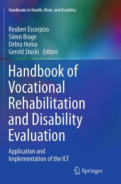 Couverture de l’ouvrage Handbook of Vocational Rehabilitation and Disability Evaluation