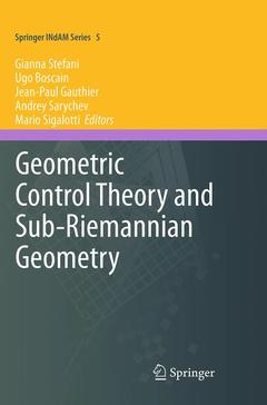 Cover of the book Geometric Control Theory and Sub-Riemannian Geometry