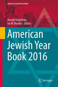 Couverture de l’ouvrage American Jewish Year Book 2016