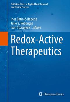 Couverture de l’ouvrage Redox-Active Therapeutics