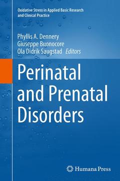 Couverture de l’ouvrage Perinatal and Prenatal Disorders
