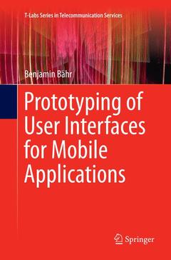 Couverture de l’ouvrage Prototyping of User Interfaces for Mobile Applications