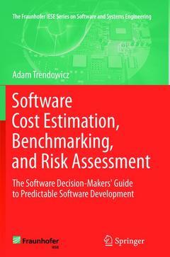 Couverture de l’ouvrage Software Cost Estimation, Benchmarking, and Risk Assessment