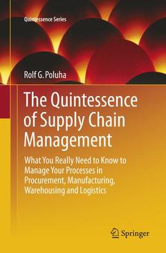 Couverture de l’ouvrage The Quintessence of Supply Chain Management