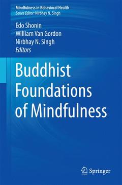 Couverture de l’ouvrage Buddhist Foundations of Mindfulness