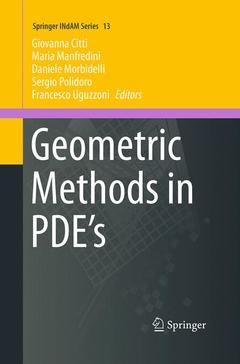 Couverture de l’ouvrage Geometric Methods in PDE's