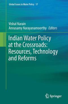 Couverture de l’ouvrage Indian Water Policy at the Crossroads: Resources, Technology and Reforms