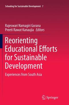 Couverture de l’ouvrage Reorienting Educational Efforts for Sustainable Development