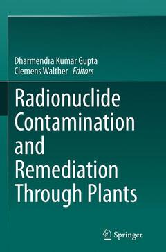 Couverture de l’ouvrage Radionuclide Contamination and Remediation Through Plants