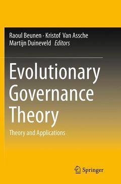 Couverture de l’ouvrage Evolutionary Governance Theory