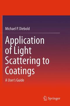 Couverture de l’ouvrage Application of Light Scattering to Coatings