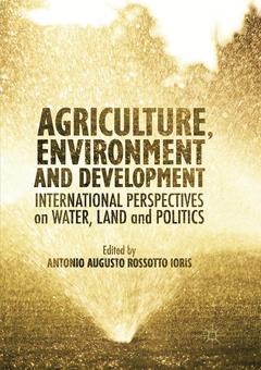 Couverture de l’ouvrage Agriculture, Environment and Development