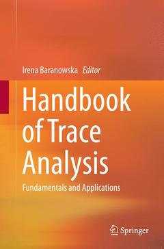 Couverture de l’ouvrage Handbook of Trace Analysis