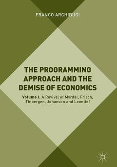 Cover of the book The Programming Approach and the Demise of Economics