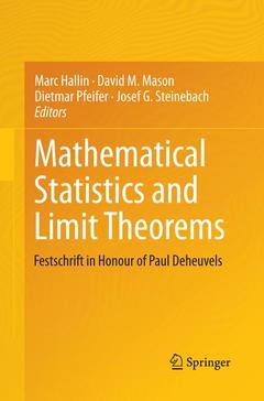 Couverture de l’ouvrage Mathematical Statistics and Limit Theorems