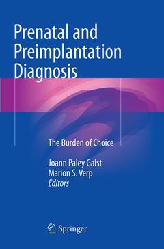 Couverture de l’ouvrage Prenatal and Preimplantation Diagnosis
