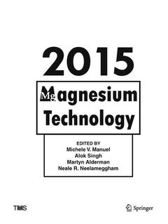Couverture de l’ouvrage Magnesium Technology 2015