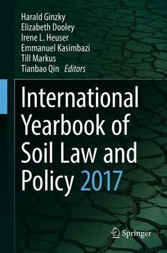 Couverture de l’ouvrage International Yearbook of Soil Law and Policy 2017