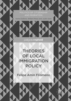 Couverture de l’ouvrage Theories of Local Immigration Policy