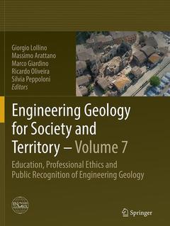 Couverture de l’ouvrage Engineering Geology for Society and Territory - Volume 7