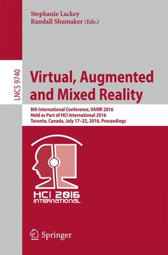 Couverture de l’ouvrage Virtual, Augmented and Mixed Reality