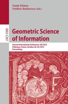 Couverture de l’ouvrage Geometric Science of Information